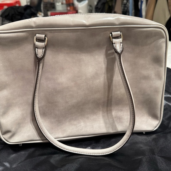 Real Prada Grey Leather Handbag Bag - Picture 4 of 9